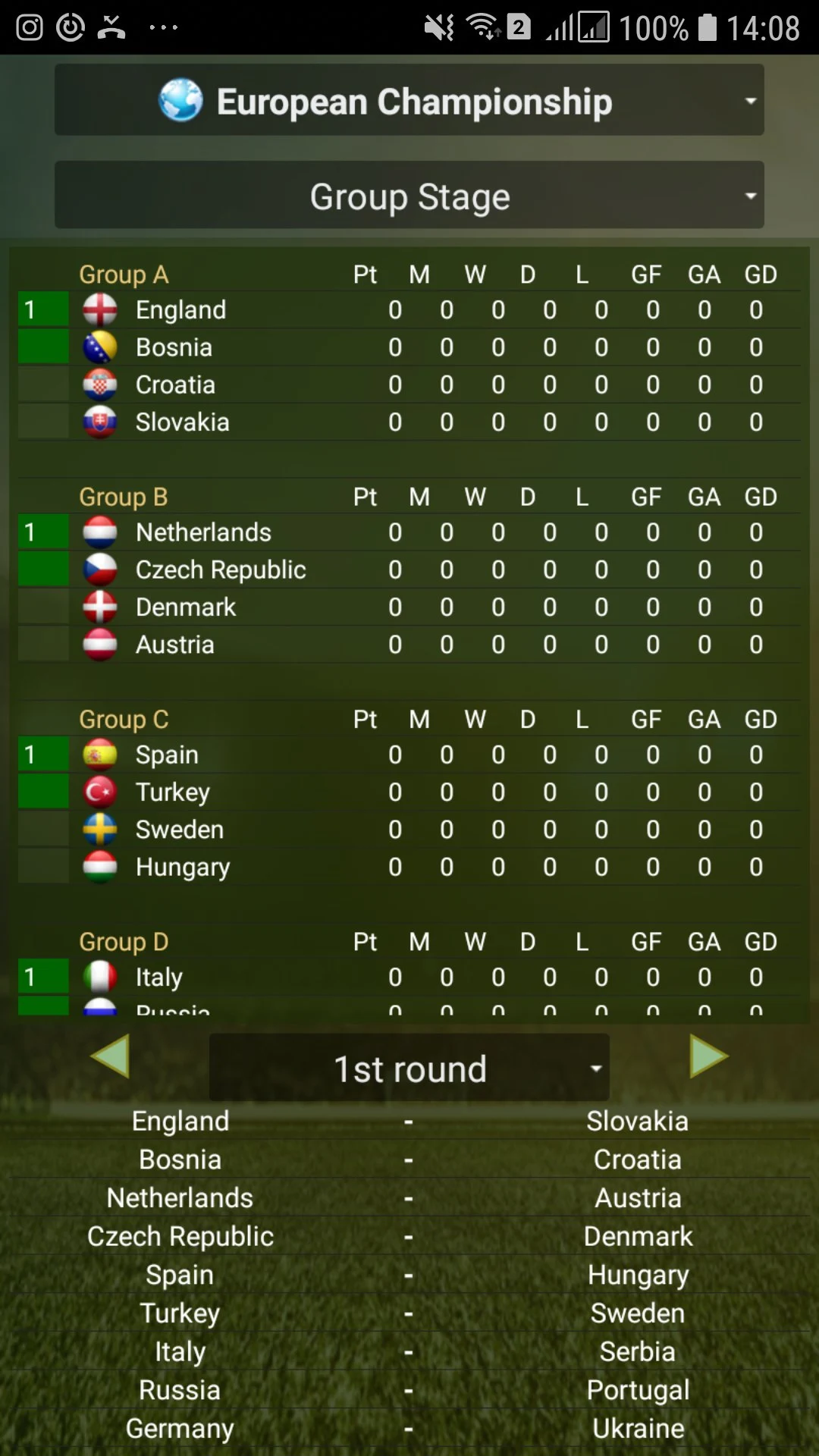 Cyberfoot screenshot